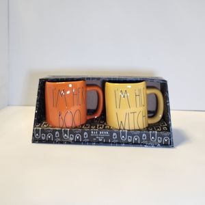 RAE DUNN 2pk Ceramic "I'm Her Boo And I'm His Witch" Mugs - Brand New in box